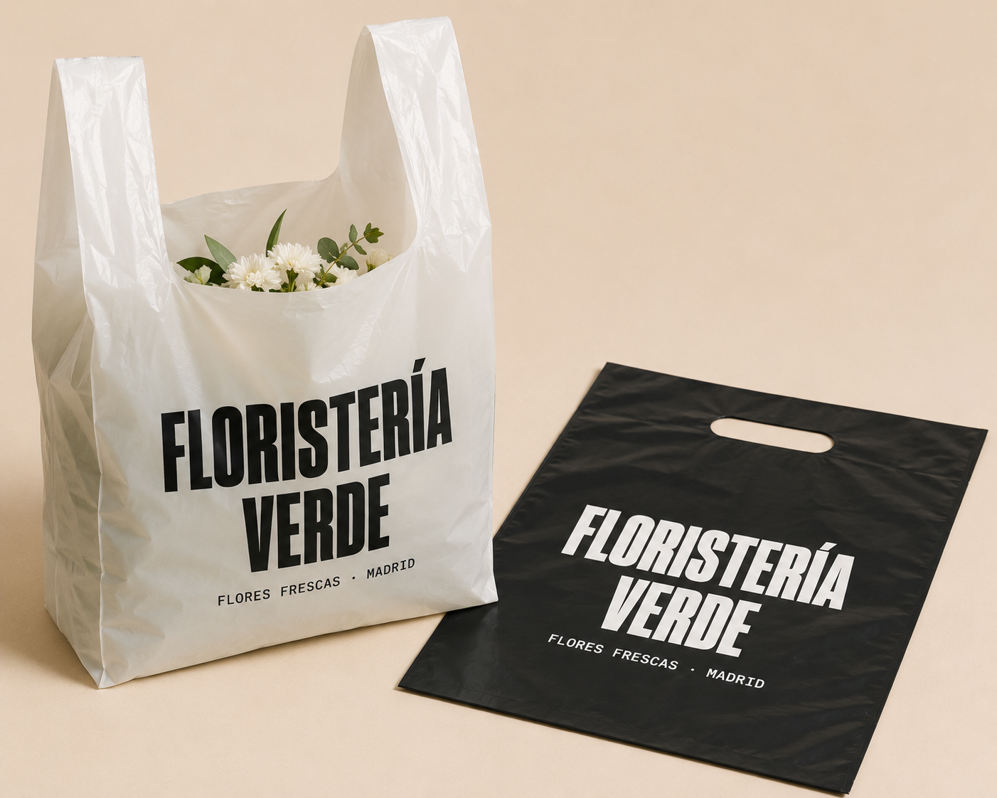 Bolsas de plástico personalizadas con logo de cliente