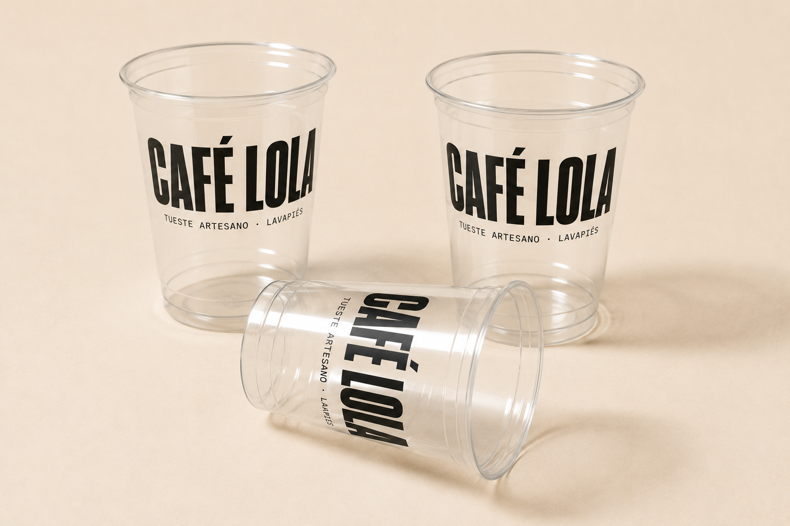 Vasos de plástico personalizados con logo