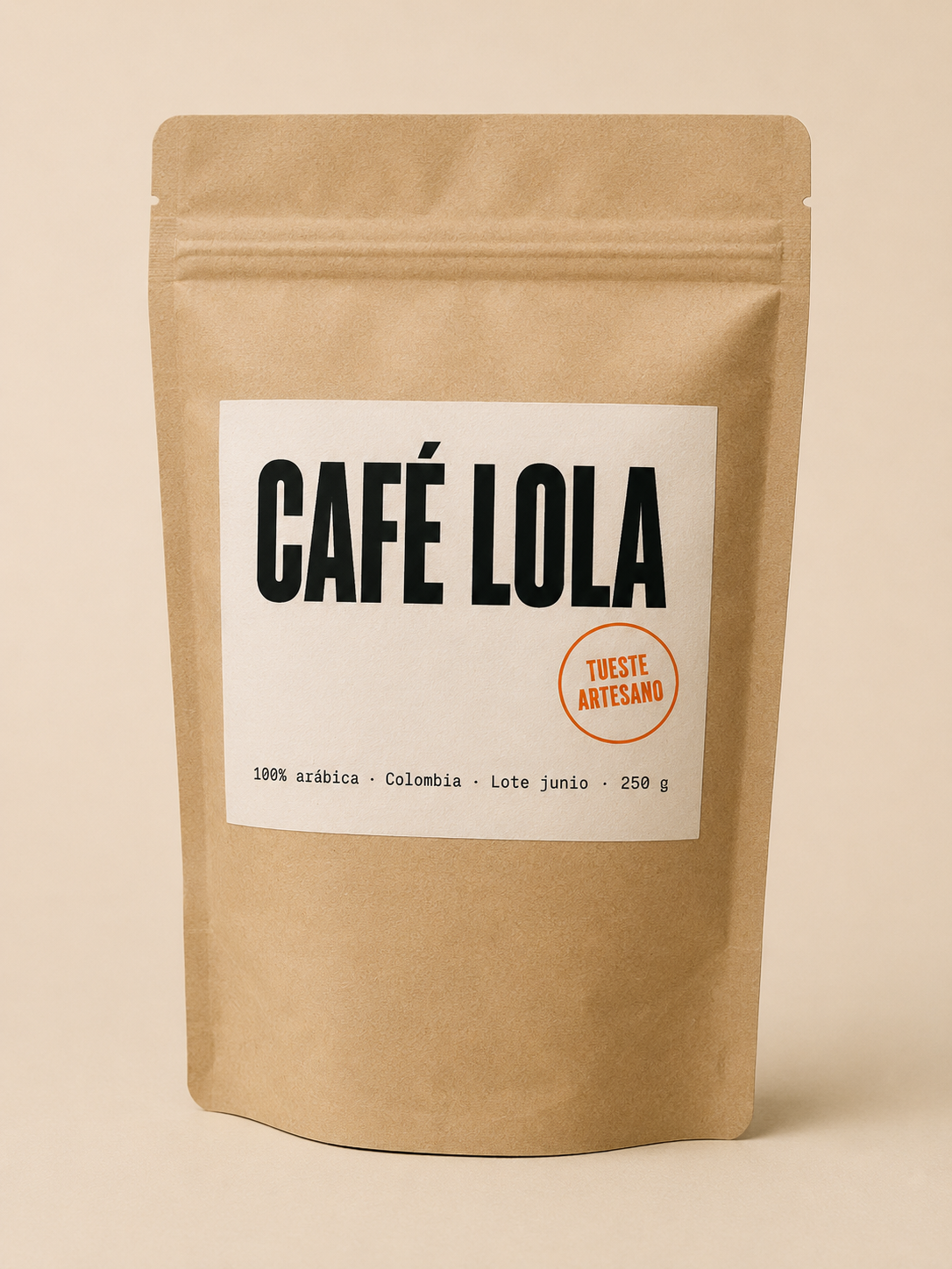 Bolsas doypack personalizadas por Mawijo para Café Lola