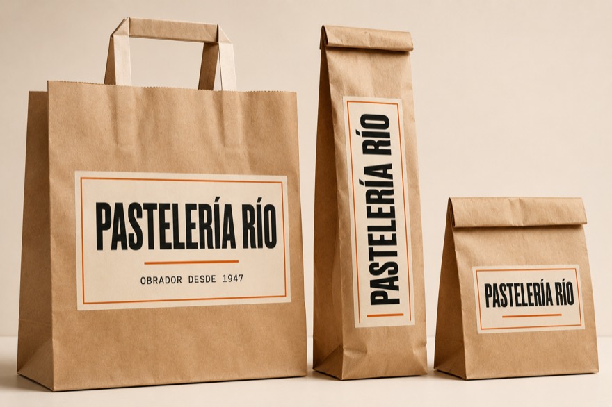 Bolsas de papel kraft personalizadas impresas por Mawijo