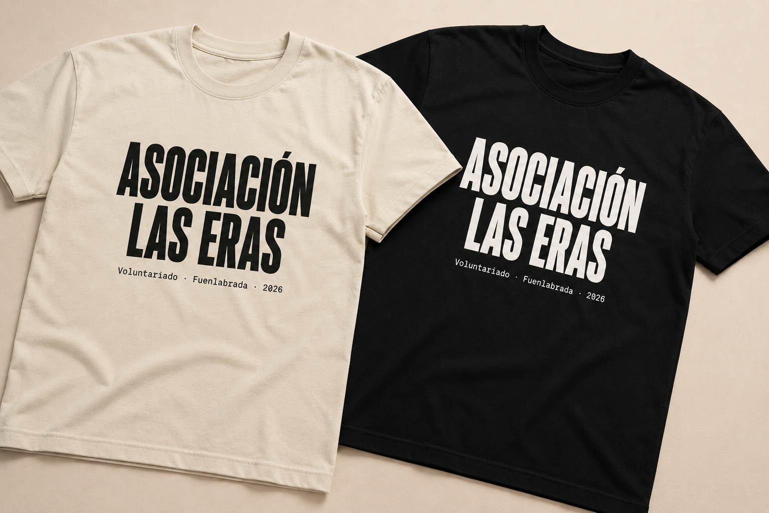 Camiseta personalizada DTF impresa por Mawijo para asociación de voluntariado