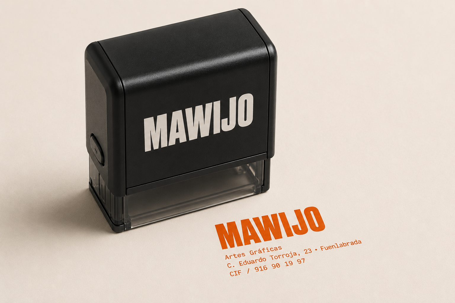 Sello automático personalizado con logo