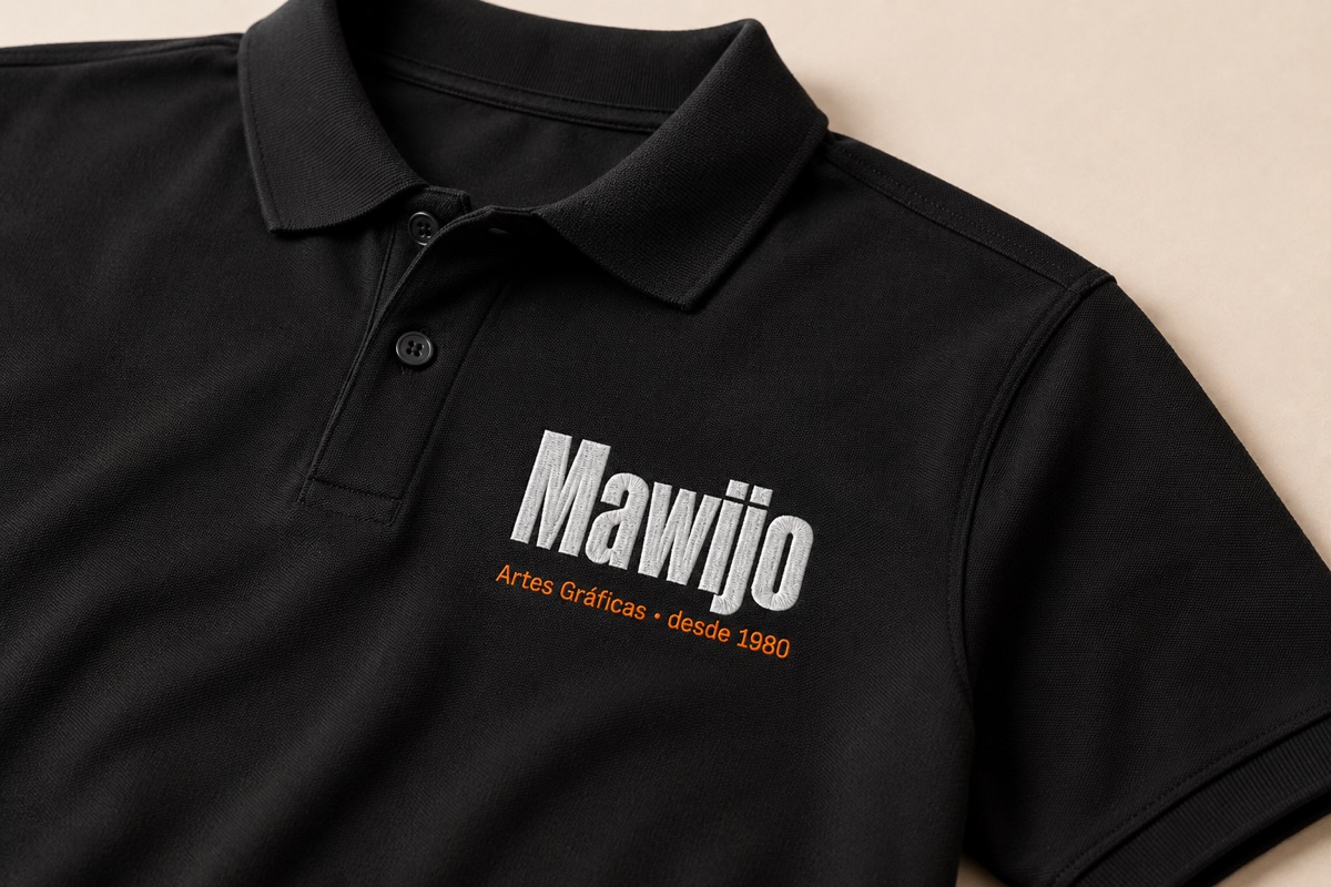 Polo con logotipo bordado del equipo de Mawijo