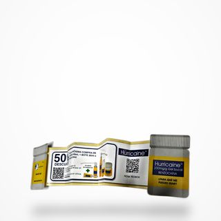 Desplegable con código QR — Hurricaine · plegado en acordeón
